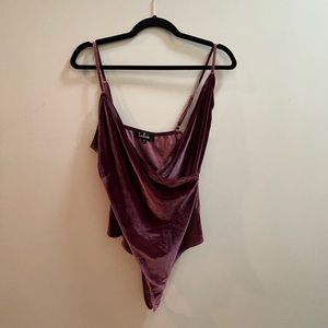 Lulus thong velvet bodysuit